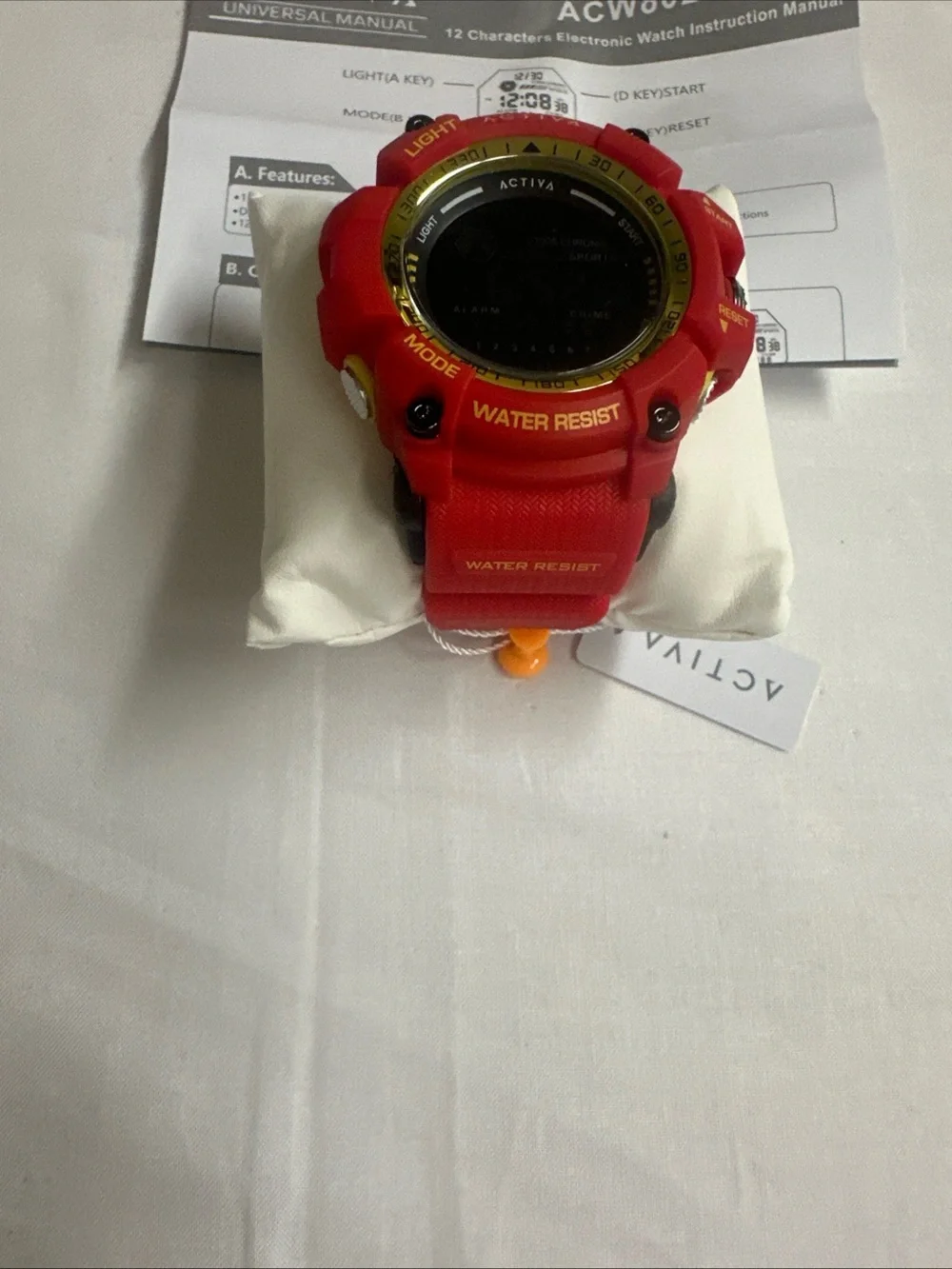 Ativa Red and Gold Digital Sport Watch